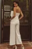 Aria Straight Leg Pants in White - FINAL SALE sold by bohme