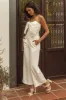 Aria Straight Leg Pants in White - FINAL SALE sold by bohme
