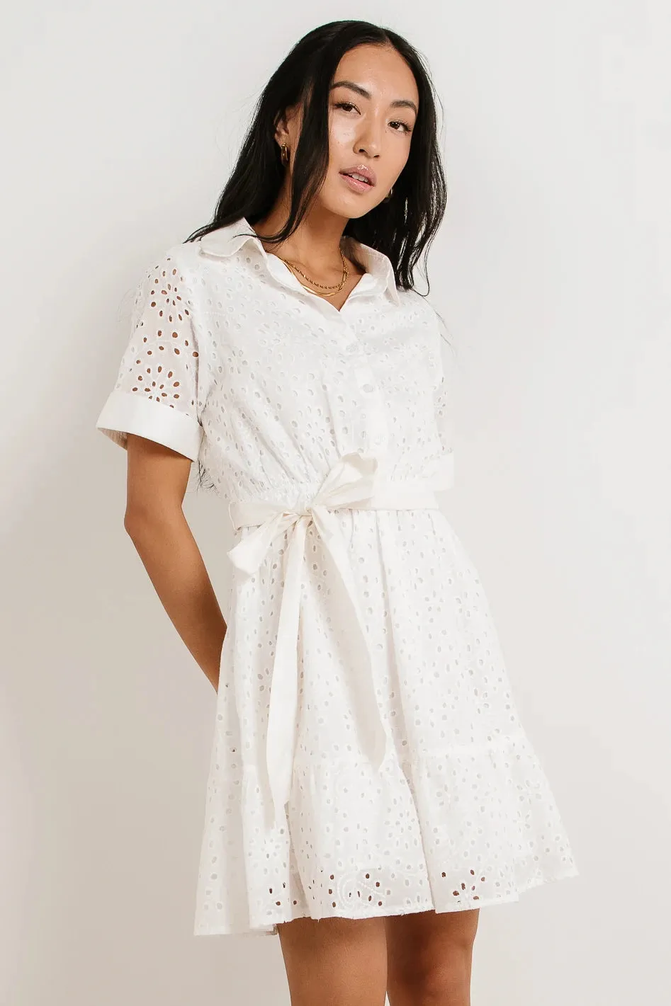 Solana Eyelet Lace Dress - FINAL SALE sold by bohme product image thumbnail 2