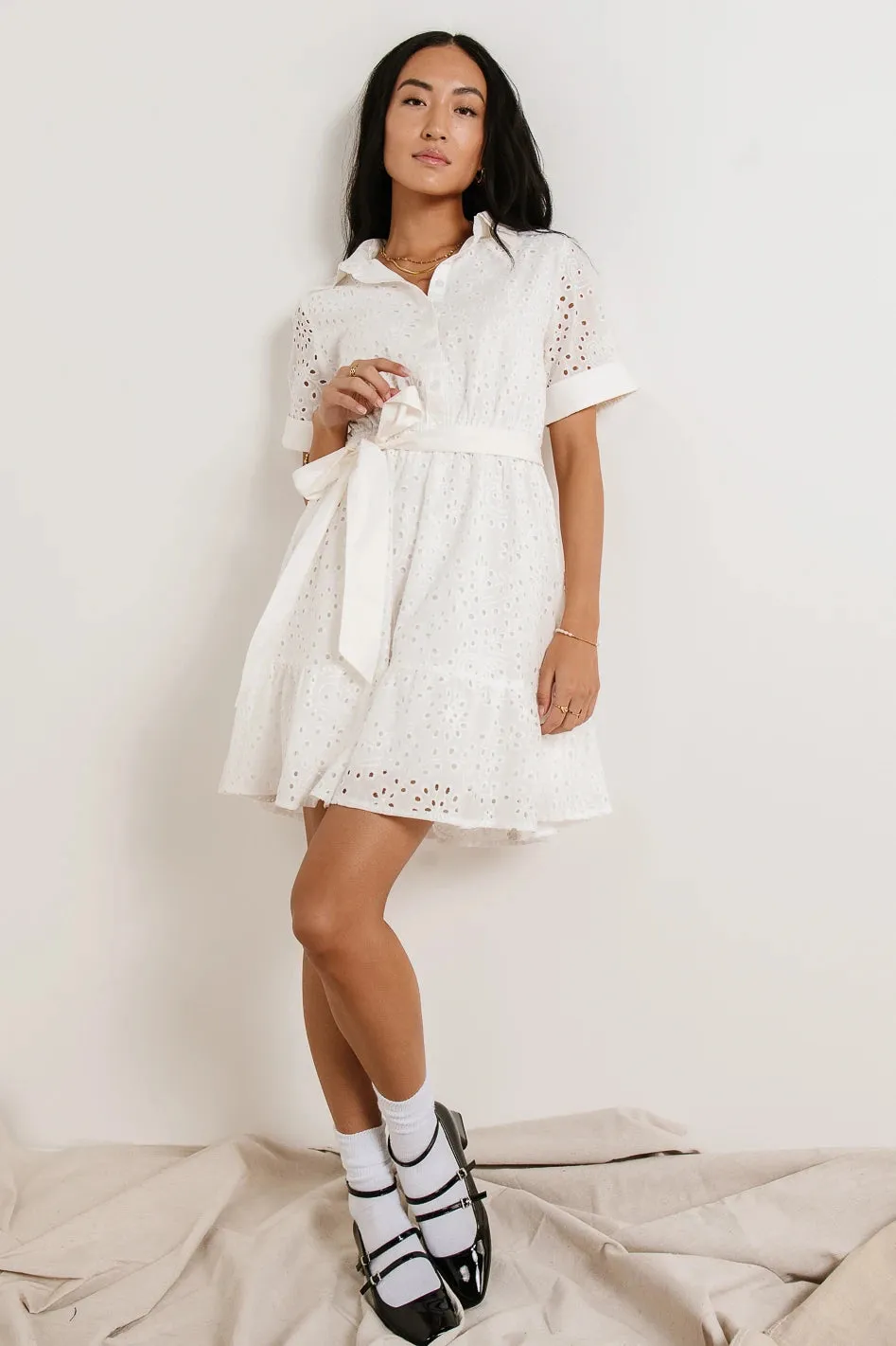 Solana Eyelet Lace Dress - FINAL SALE sold by bohme