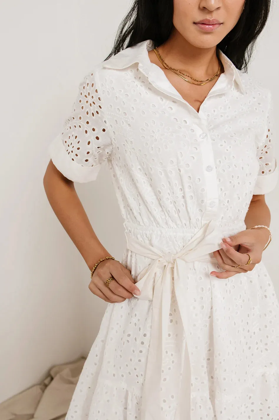 Solana Eyelet Lace Dress - FINAL SALE sold by bohme product image thumbnail 4