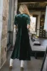 Lia Velvet Dress in Emerald - FINAL SALE sold by bohme