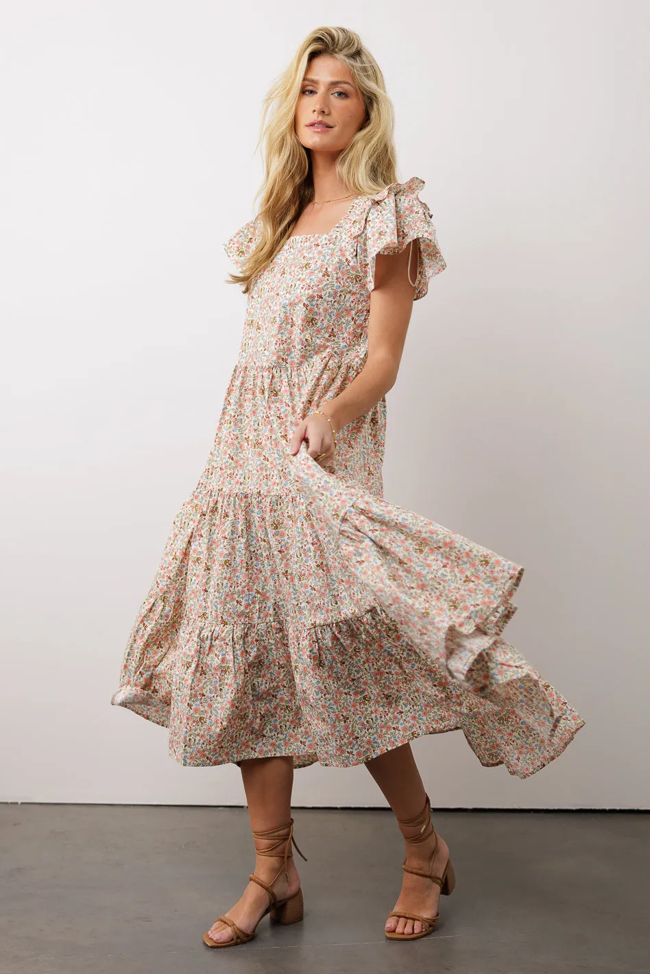 Alaia Floral Midi Dress sold by bohme