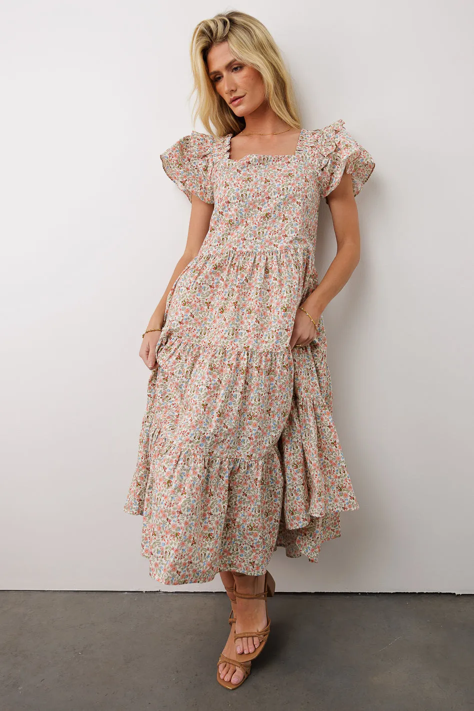 Alaia Floral Midi Dress sold by bohme product image thumbnail 4