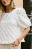 Beverly Textured Blouse in White - FINAL SALE sold by bohme