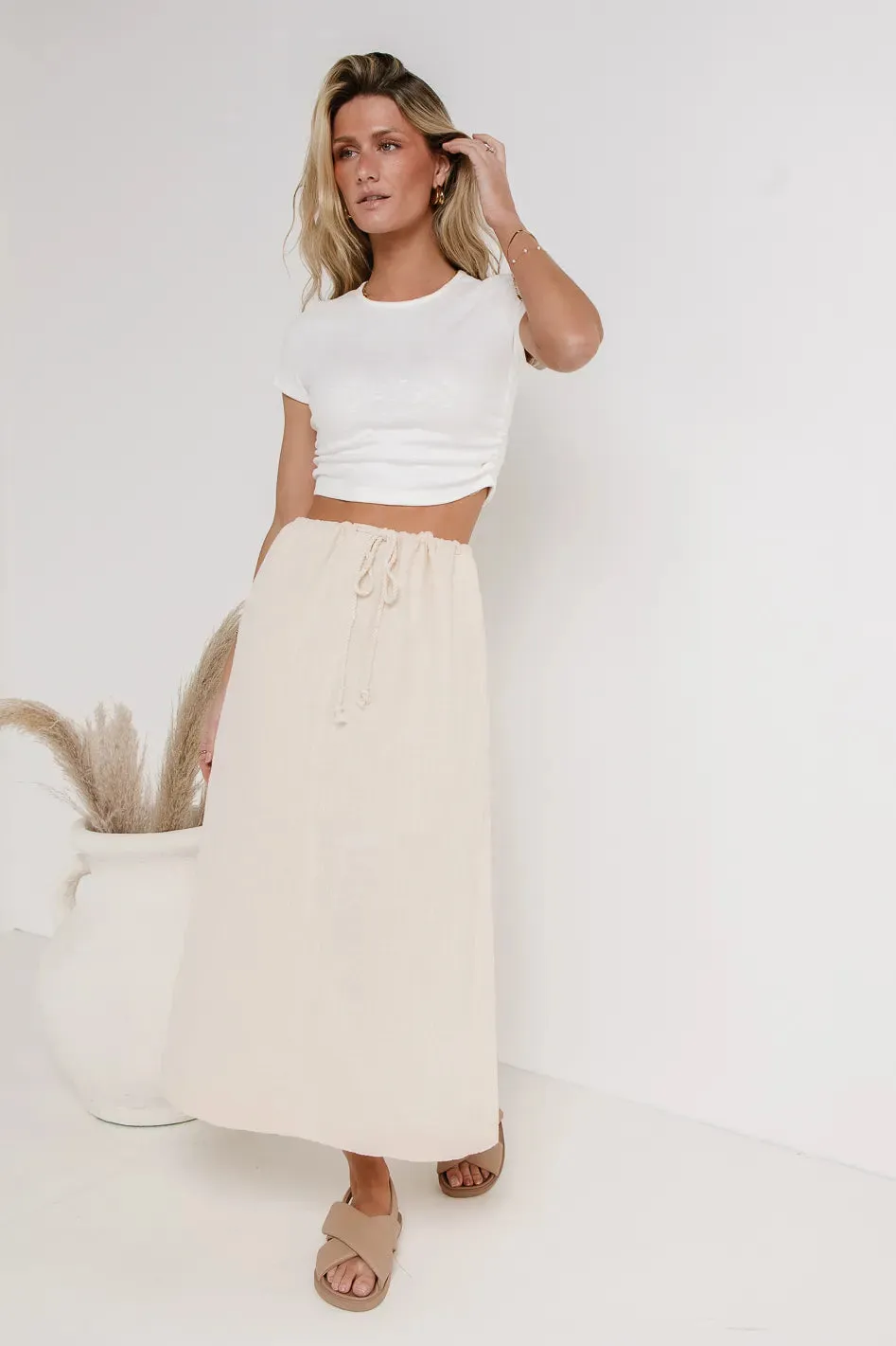 Zia Top in Ivory - FINAL SALE sold by bohme product image thumbnail 4