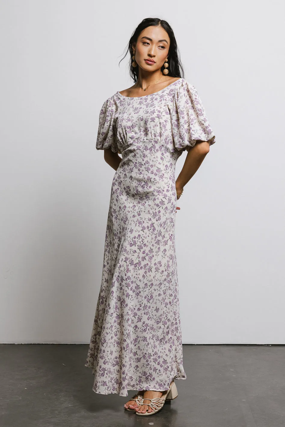 Zuri Floral Dress in Lilac - FINAL SALE sold by bohme product image thumbnail 5