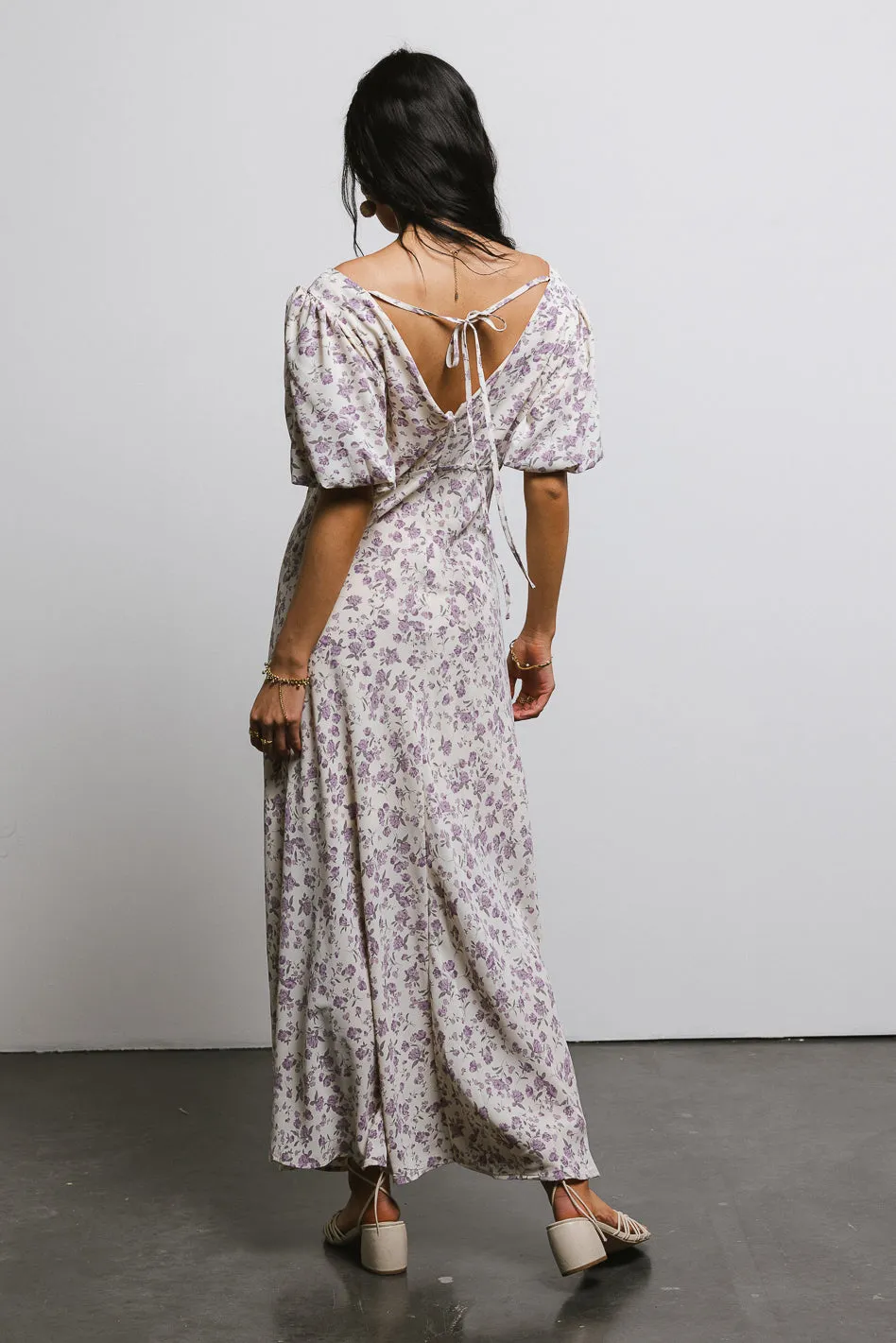 Zuri Floral Dress in Lilac - FINAL SALE sold by bohme product image thumbnail 4