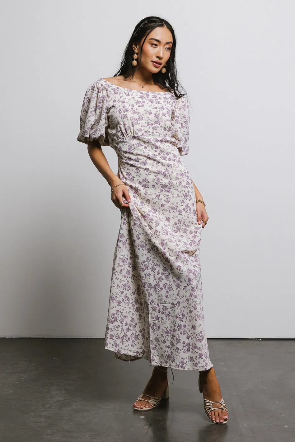 Zuri Floral Dress in Lilac - FINAL SALE sold by bohme product image thumbnail 3