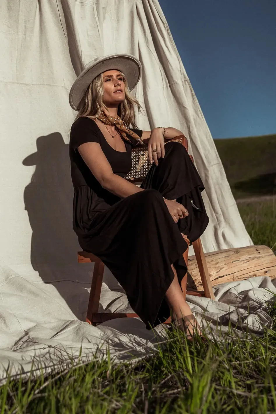 Skylar Jumpsuit in Black sold by bohme product image thumbnail 4