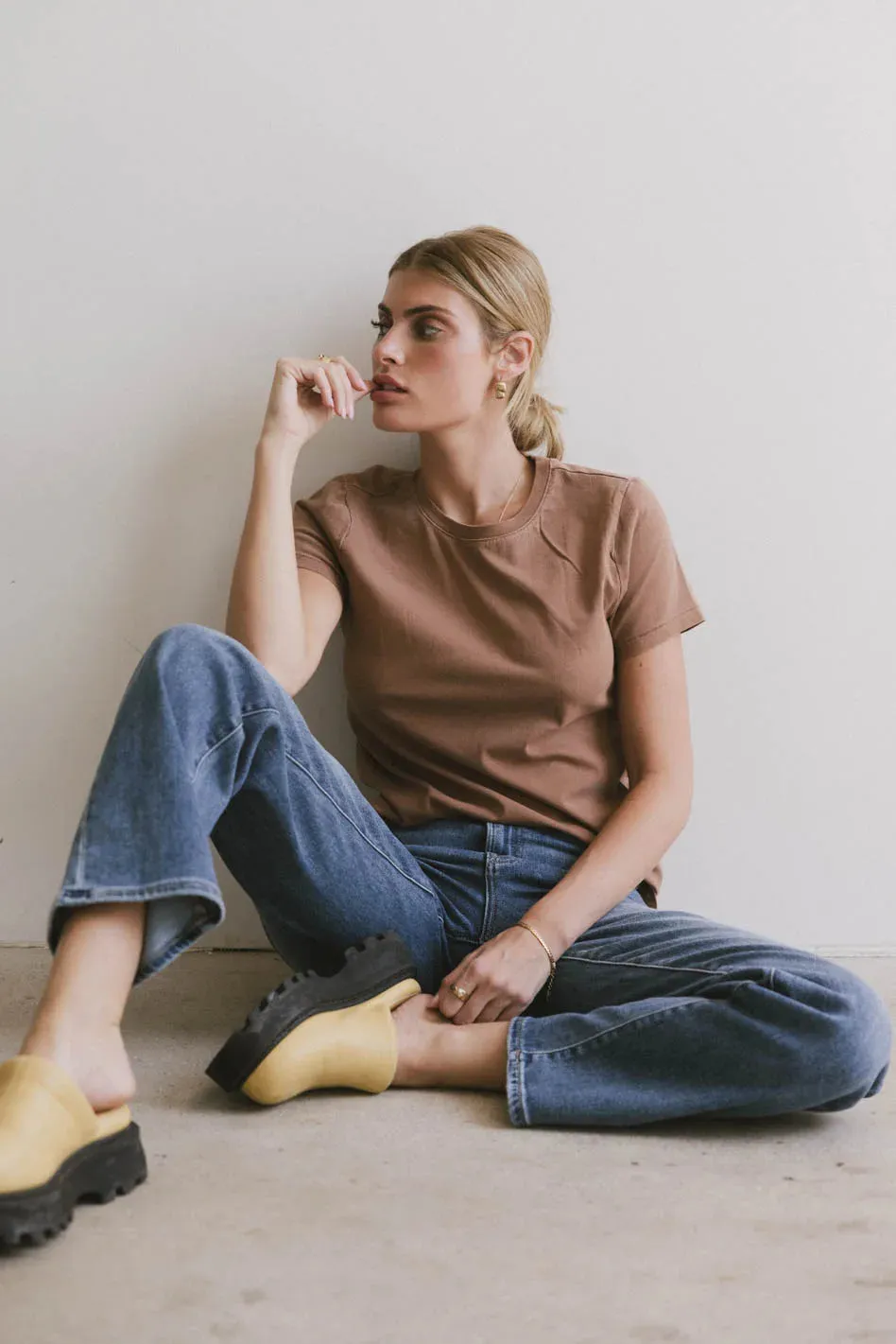 Weekend Vibe Tee in Clay sold by bohme product image thumbnail 2