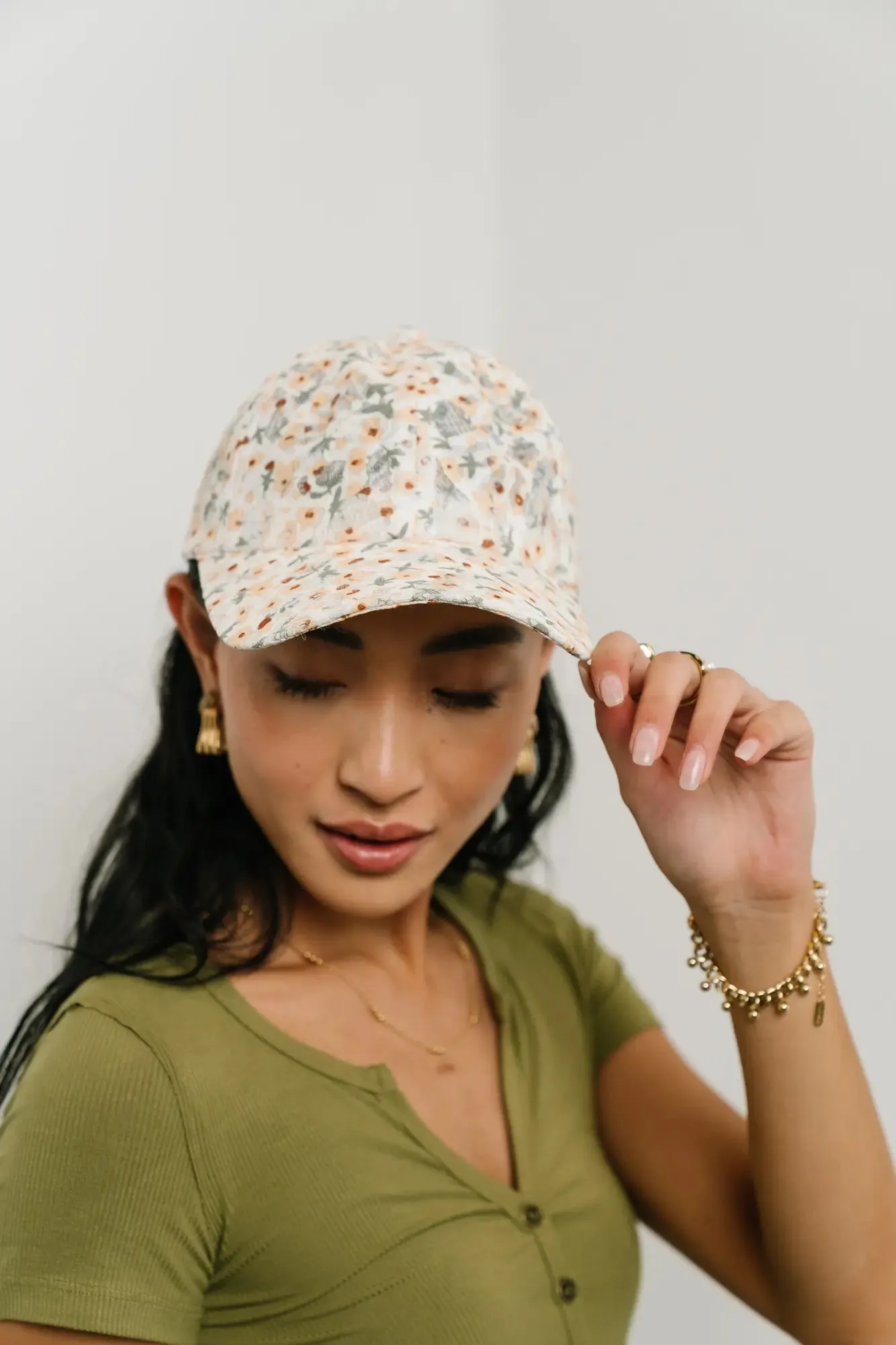 Floral Baseball Cap in Yellow - FINAL SALE sold by bohme product image thumbnail 2