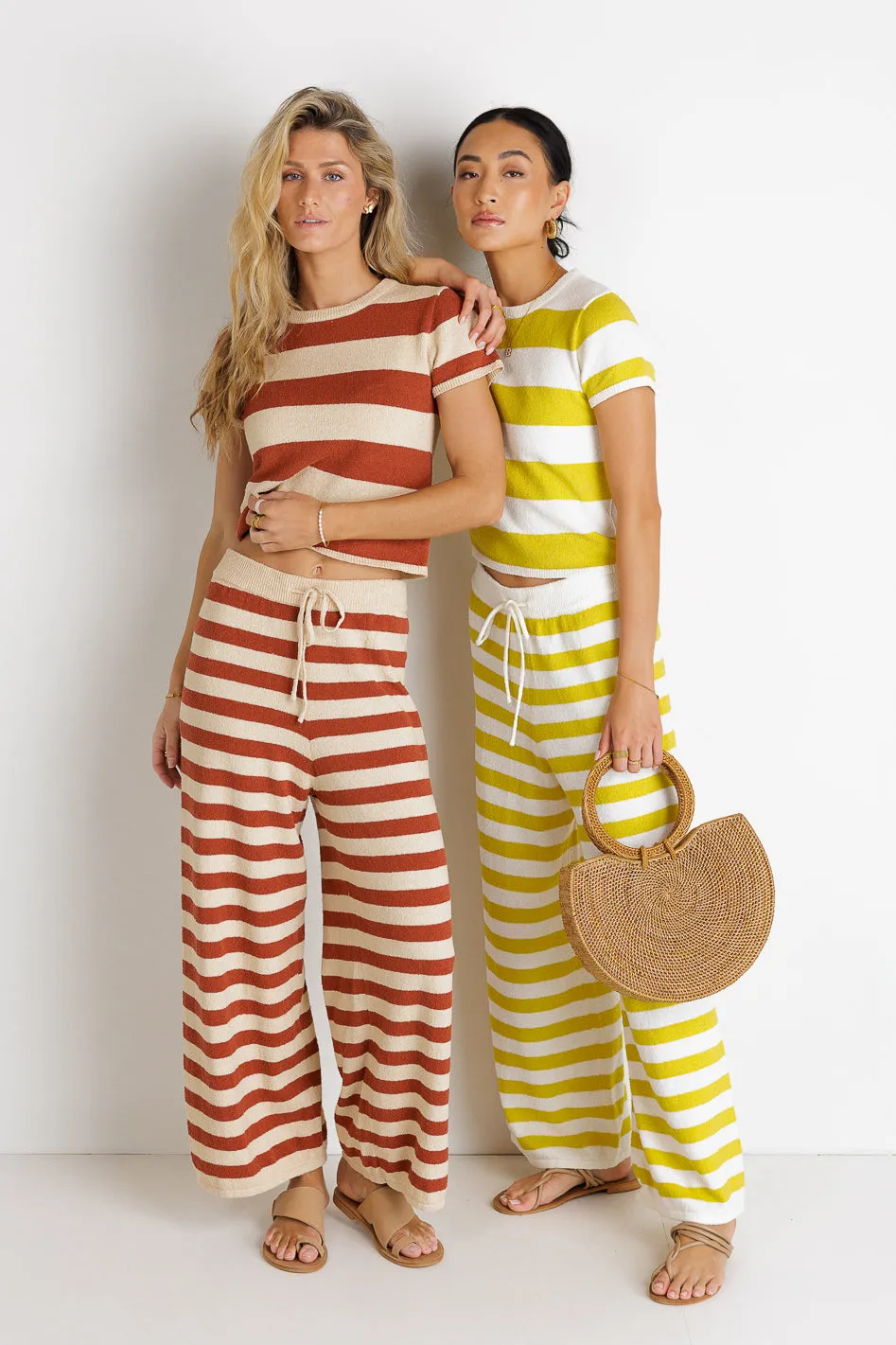 Charly Striped Pants in Yellow - FINAL SALE sold by bohme product image thumbnail 3