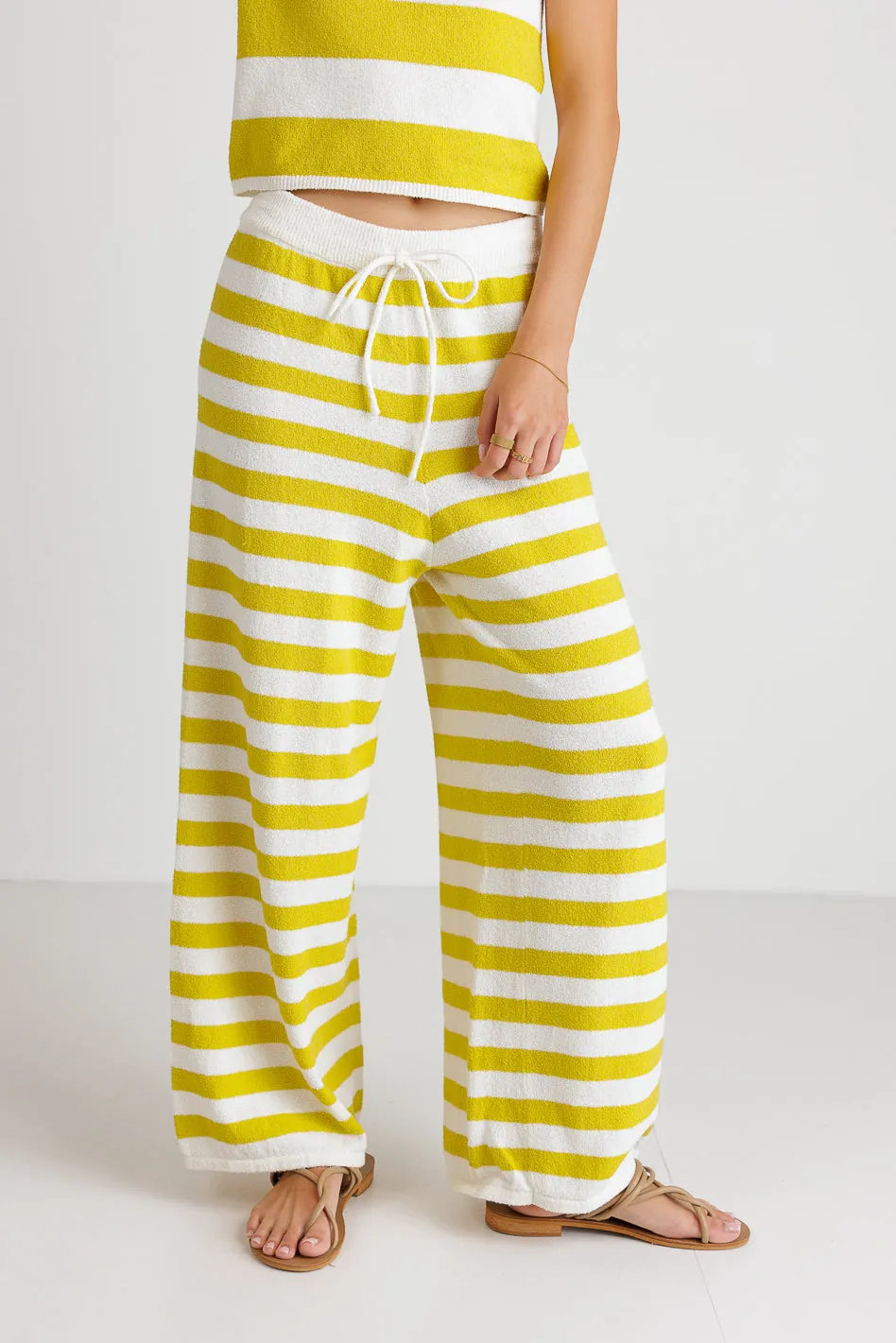 Charly Striped Pants in Yellow - FINAL SALE sold by bohme product image thumbnail 4