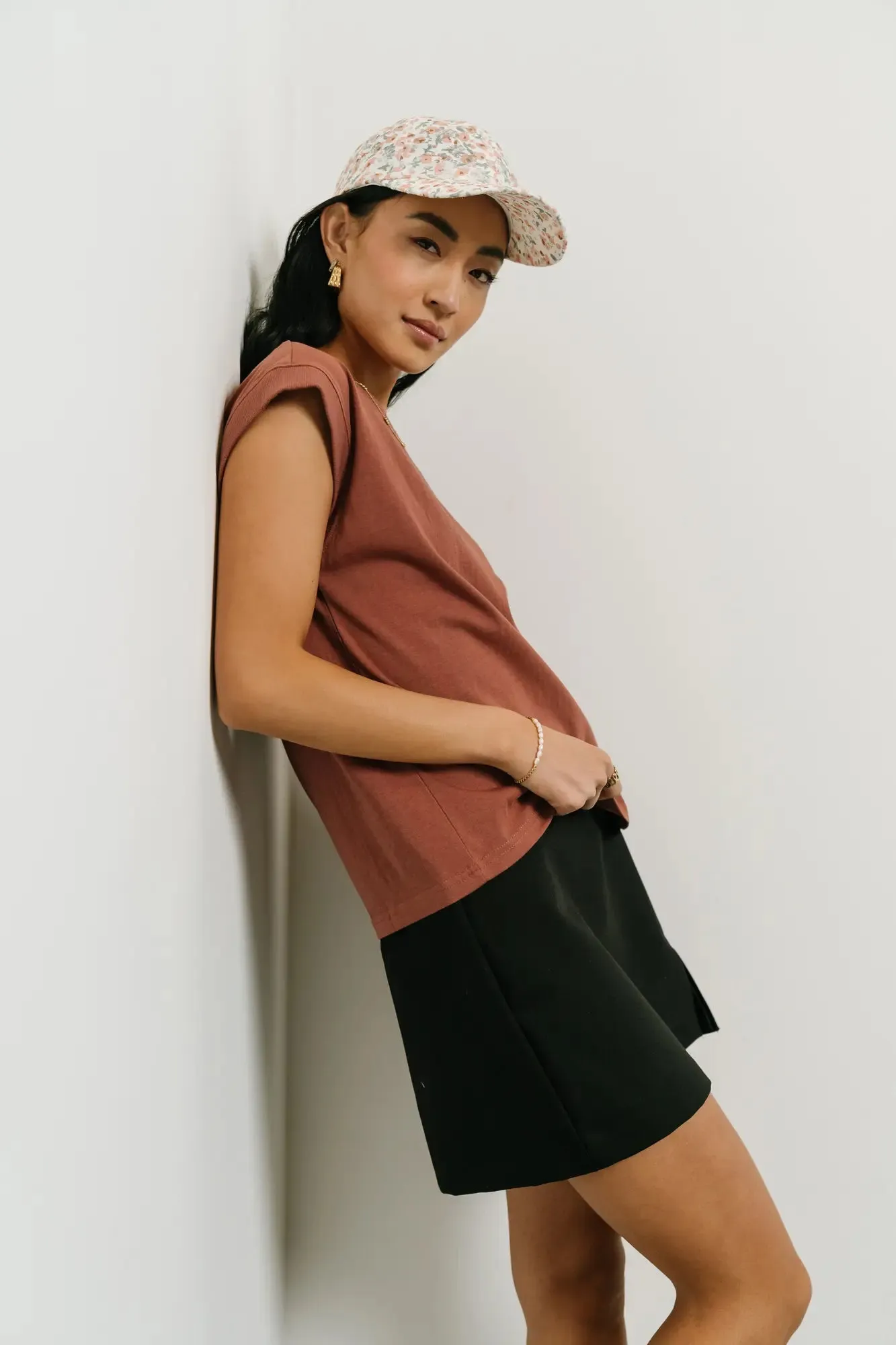 Arlo Top in Brick sold by bohme