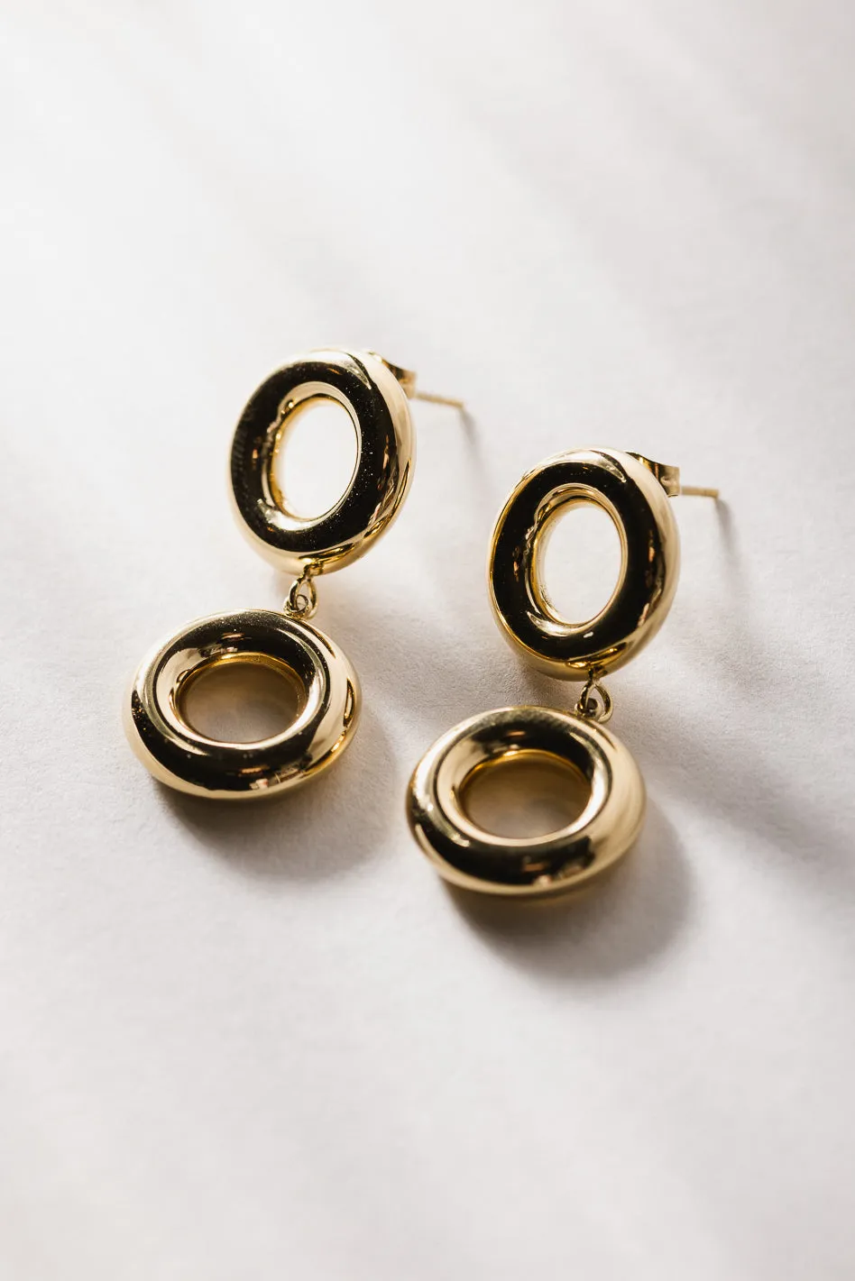 Double Circle Earrings - Tarnish Free - FINAL SALE sold by bohme product image thumbnail 2