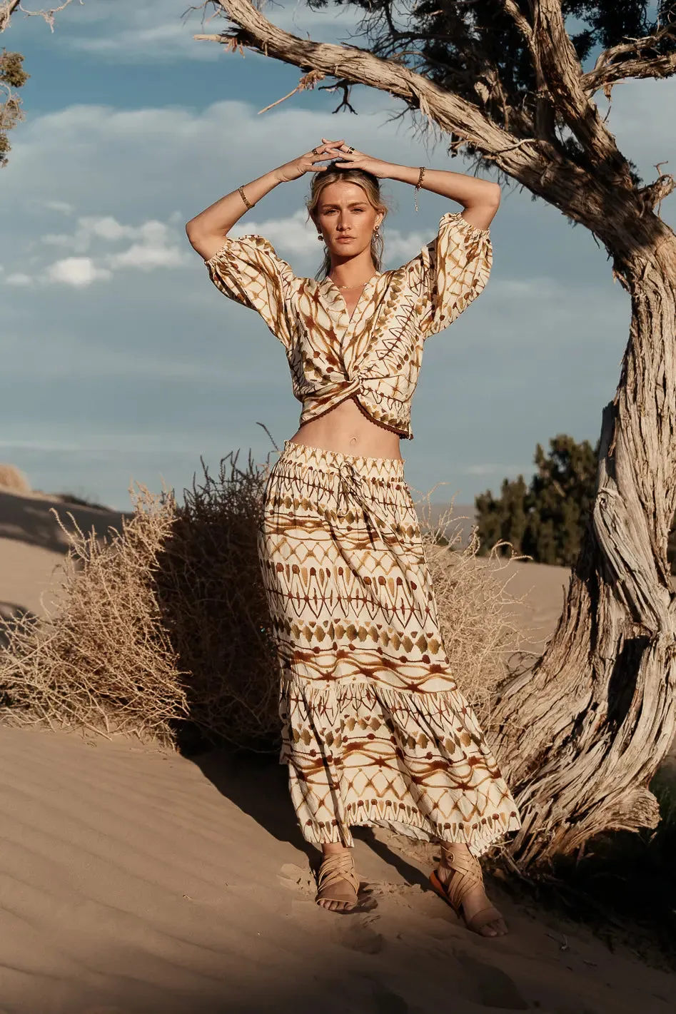 Chrissy Abstract Skirt - FINAL SALE sold by bohme product image thumbnail 4