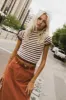 Wrenna Fuzzy Sweater Top in Rust - FINAL SALE sold by bohme