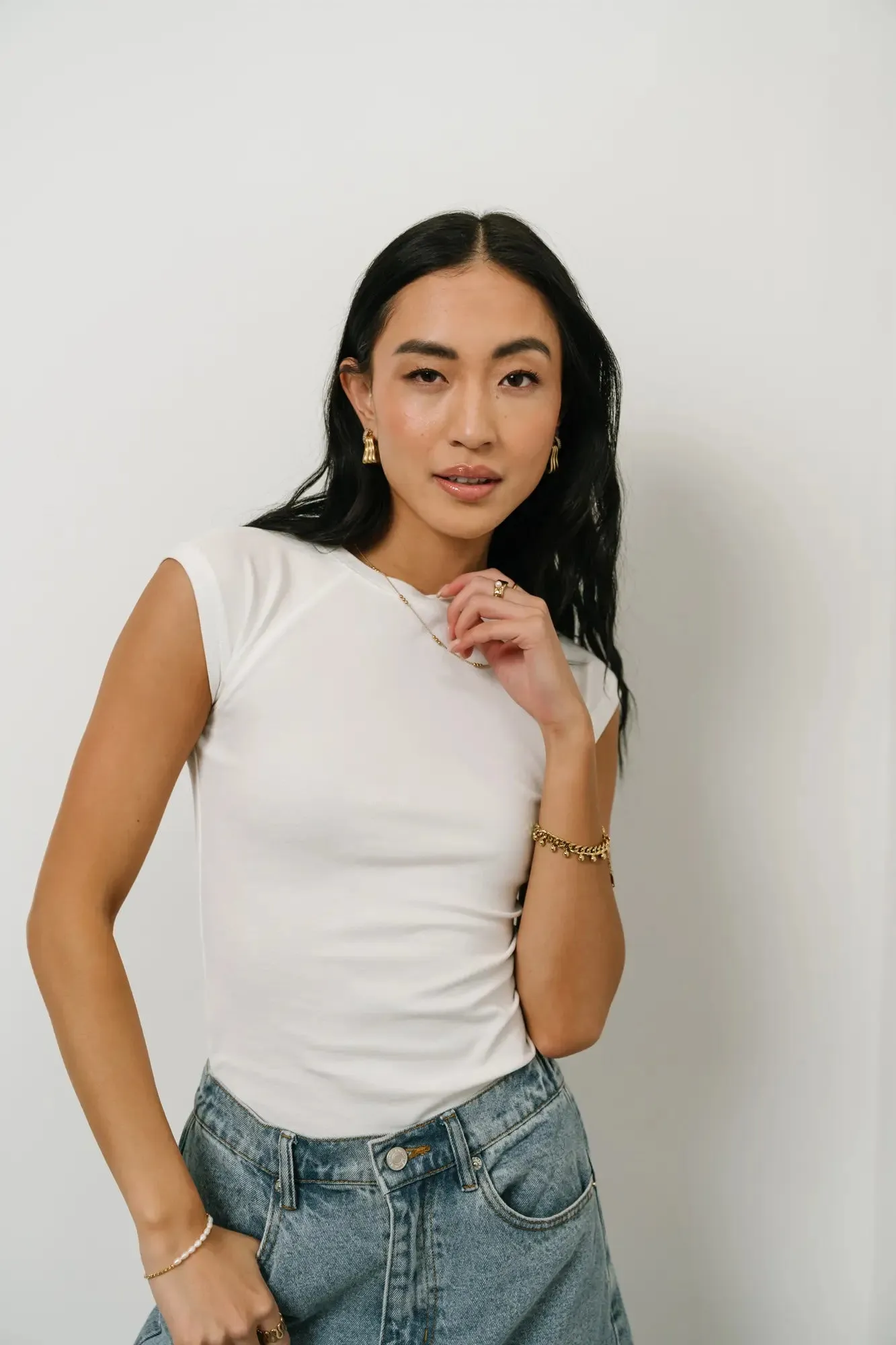 Sadie T-Shirt in White - FINAL SALE sold by bohme product image thumbnail 4