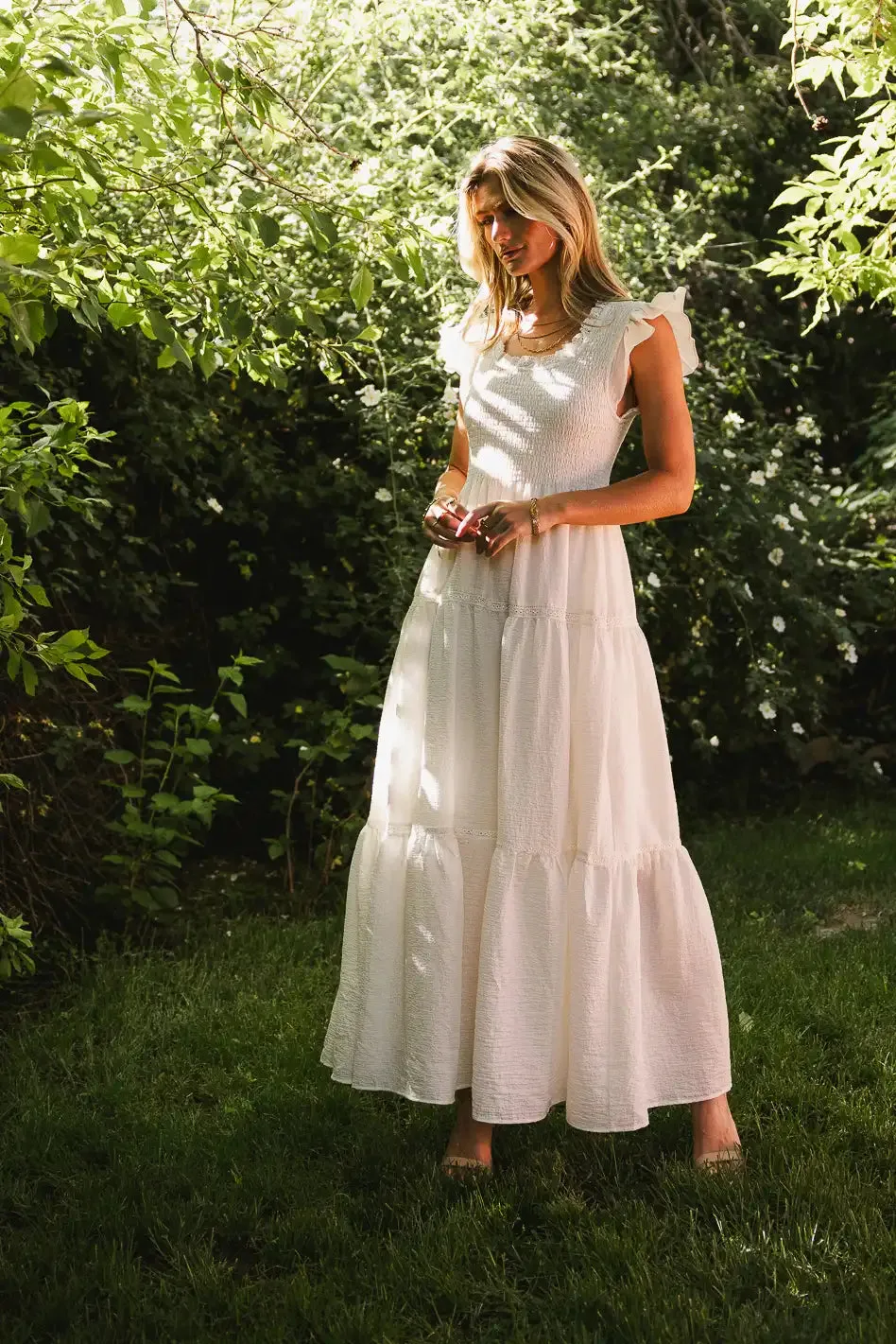 Isoldee Smocked Maxi Dress - FINAL SALE sold by bohme product image thumbnail 2