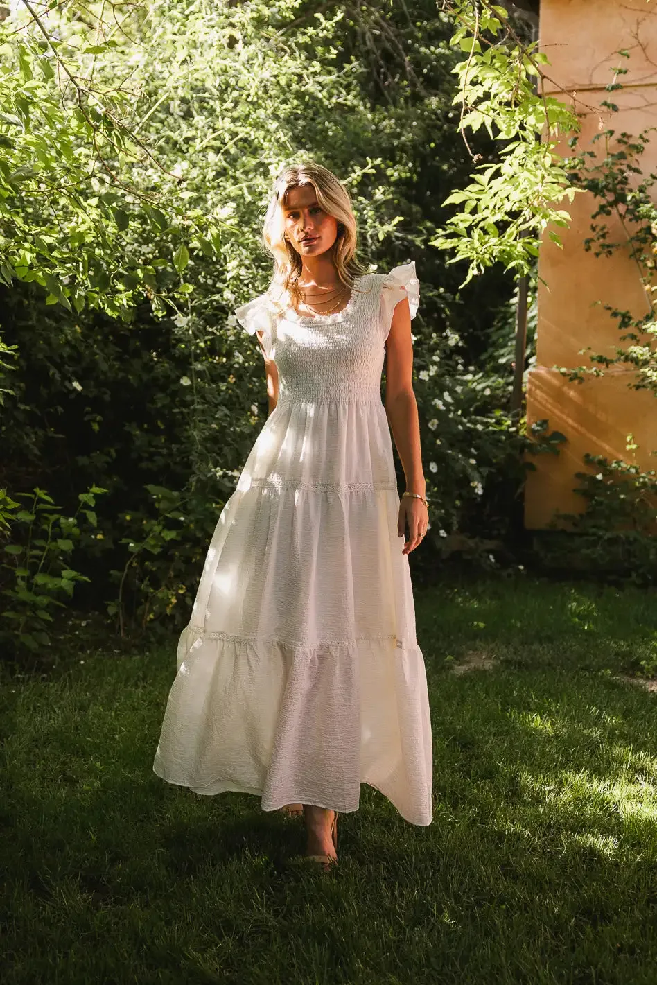 Isoldee Smocked Maxi Dress - FINAL SALE sold by bohme product image thumbnail 4