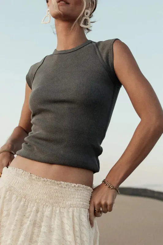 Huxley Tank in Blue sold by bohme