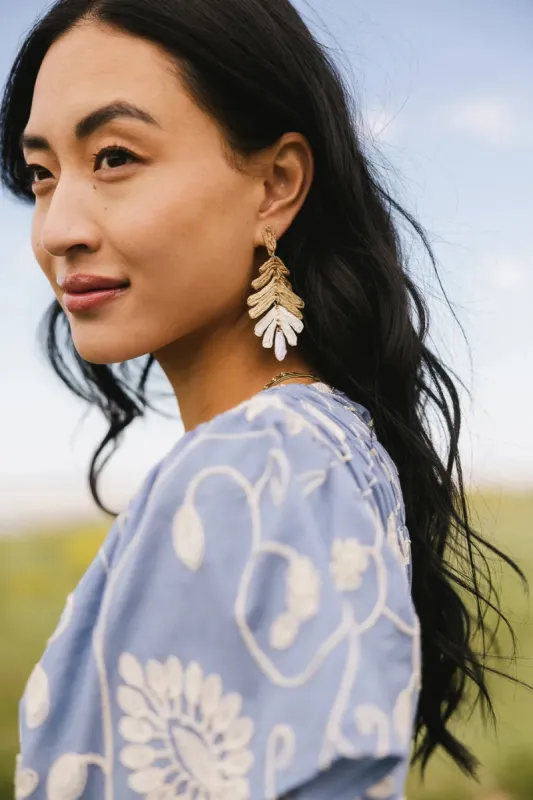 Cascade Vine Earrings in Tan - FINAL SALE sold by bohme