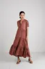 Amanda Tiered Dress in Raisin sold by bohme