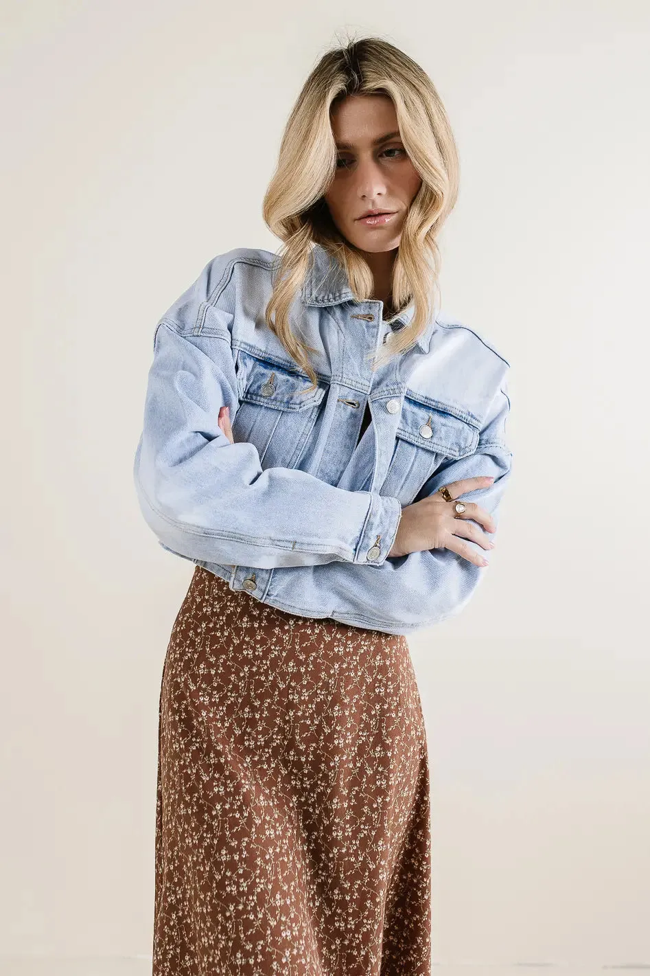 True Cropped Denim Jacket - FINAL SALE sold by bohme