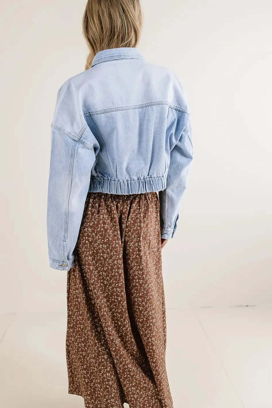 True Cropped Denim Jacket - FINAL SALE sold by bohme product image thumbnail 5