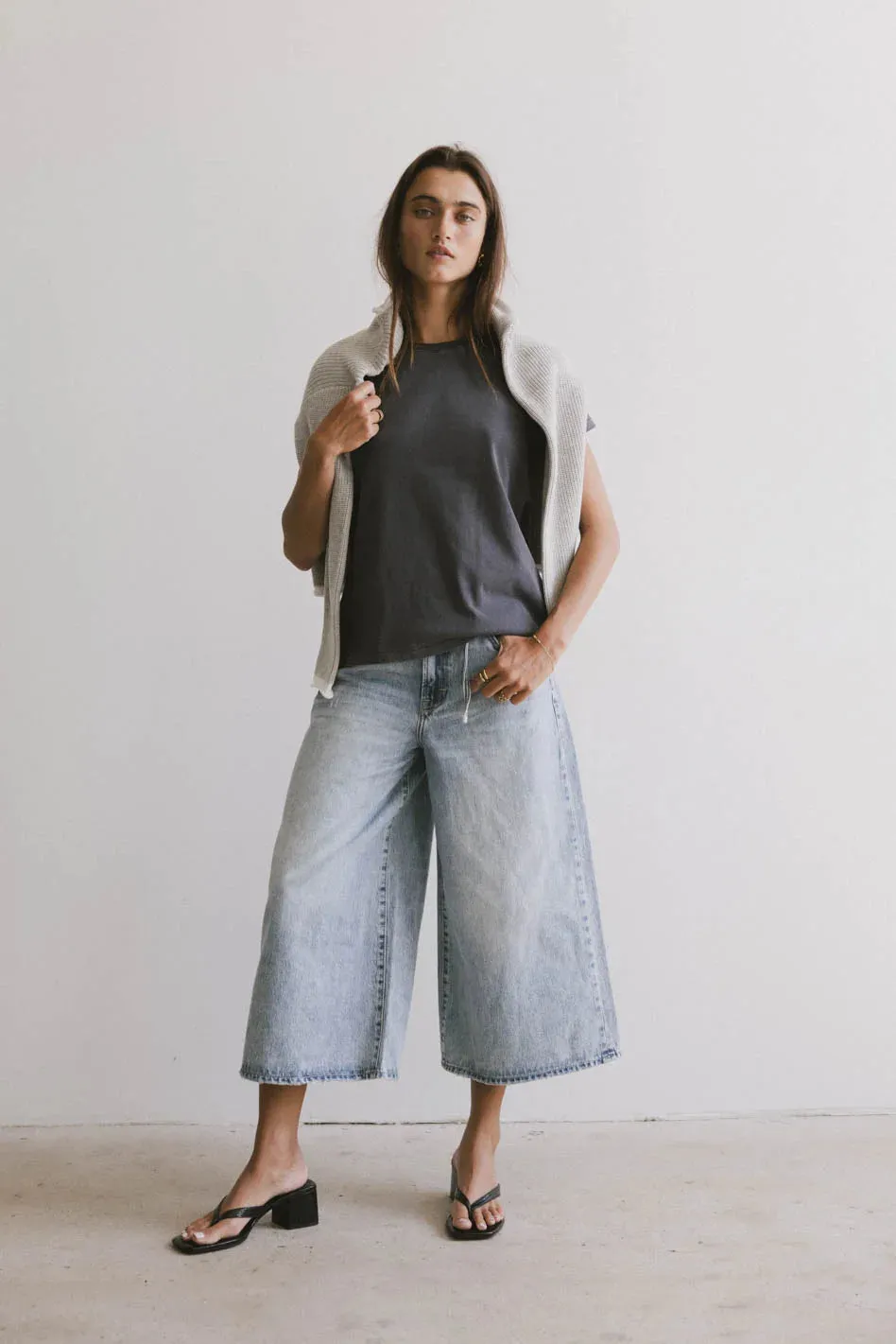 Bruce Culottes in Light Wash - FINAL SALE sold by bohme product image thumbnail 5