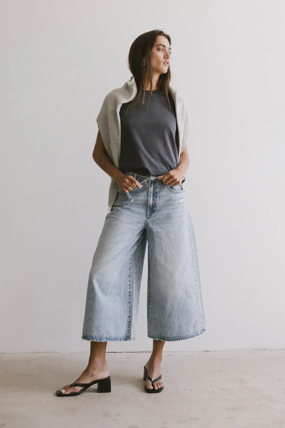 Bruce Culottes in Light Wash - FINAL SALE sold by bohme