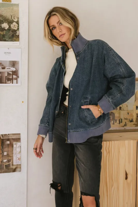 Paige Denim Jacket in Medium Wash sold by bohme