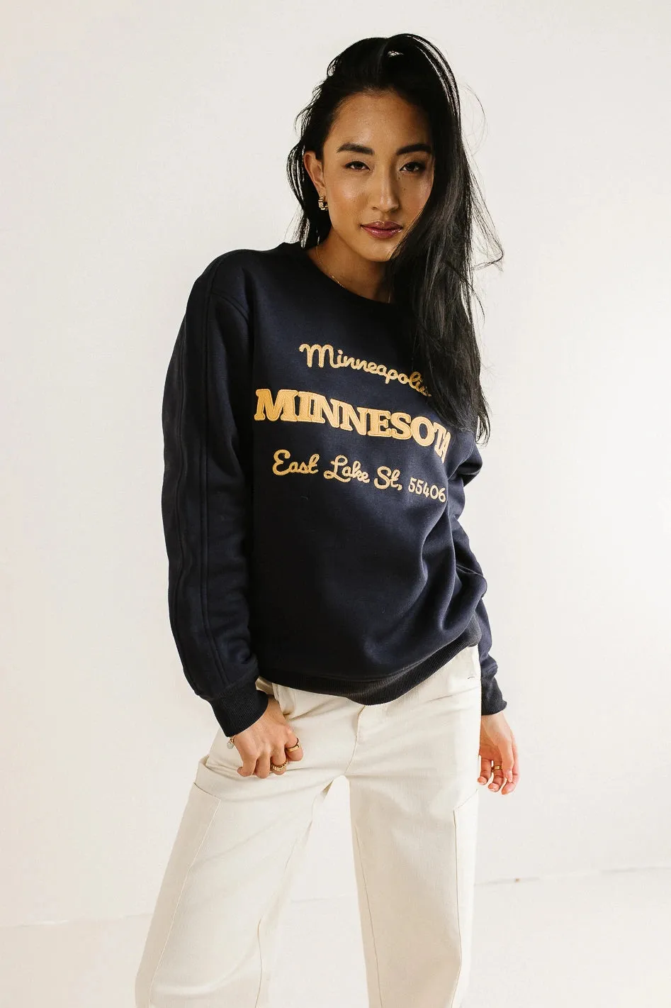 Minnesota Embroidered Sweatshirt - FINAL SALE sold by bohme product image thumbnail 2