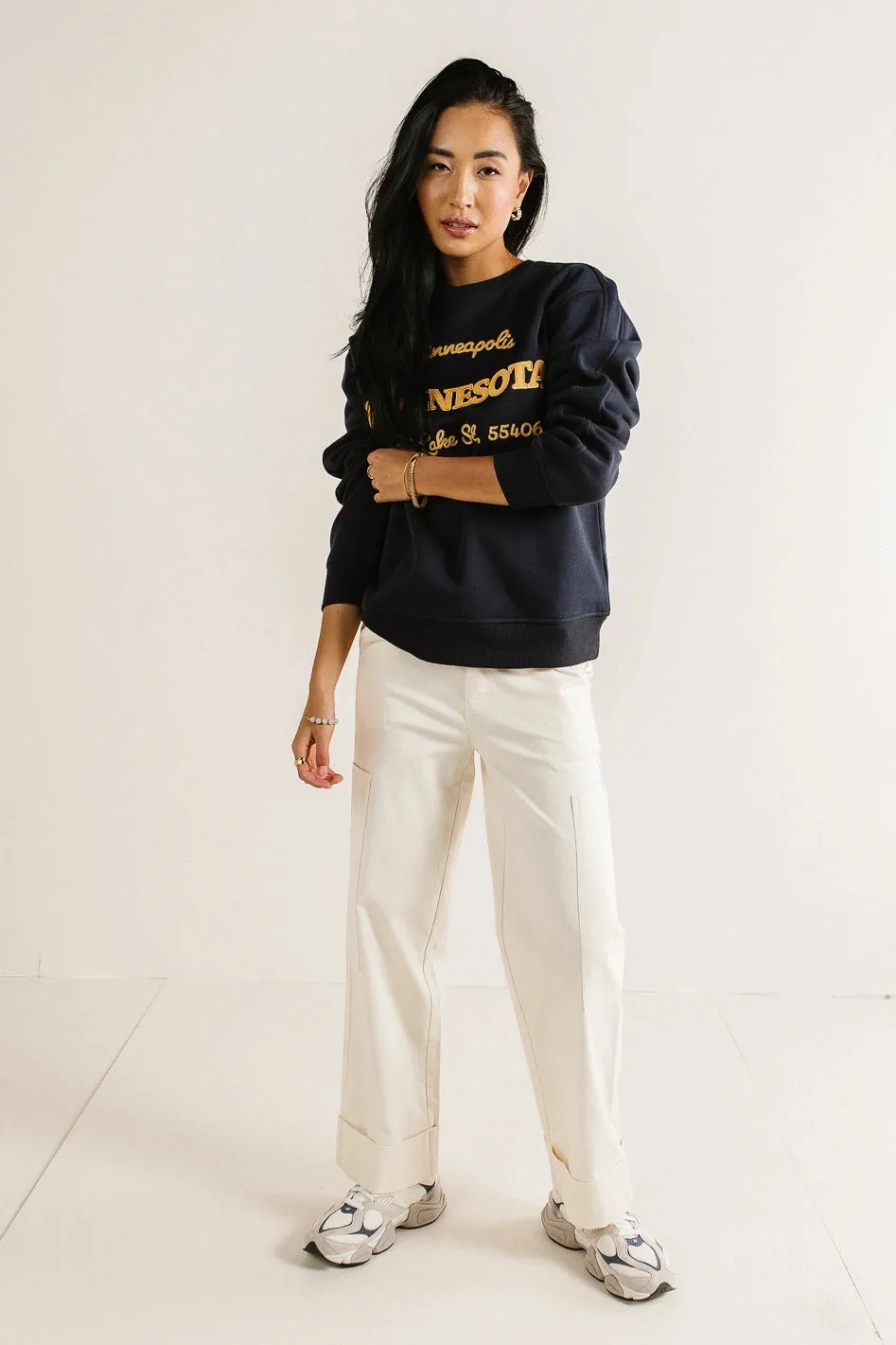 Minnesota Embroidered Sweatshirt - FINAL SALE sold by bohme product image thumbnail 3