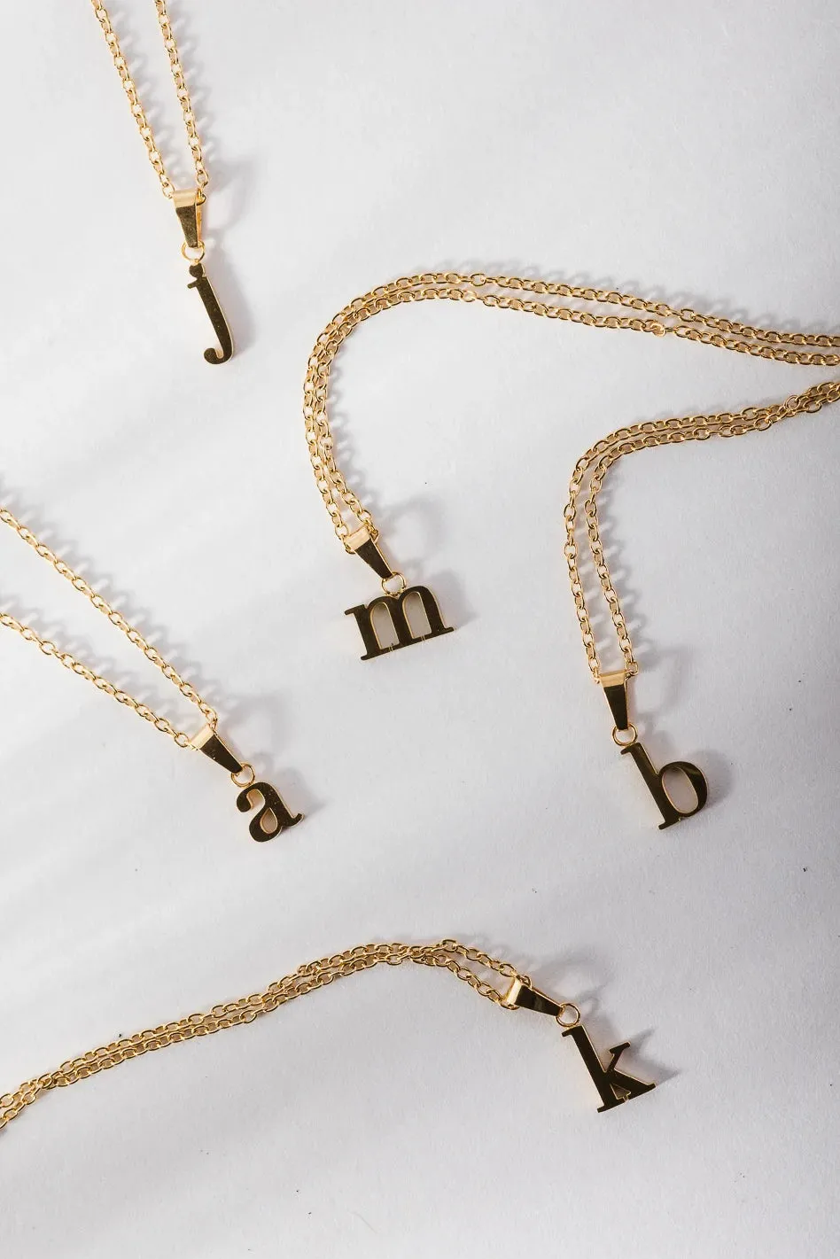 Nella Initial Necklace - Tarnish Free - FINAL SALE sold by bohme product image thumbnail 2