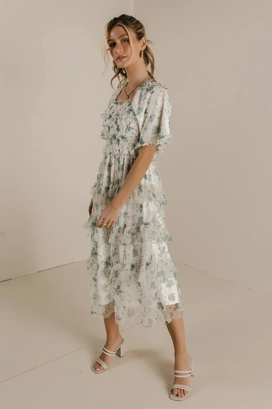 She Gets The Flowers Midi Dress - FINAL SALE sold by bohme product image thumbnail 5