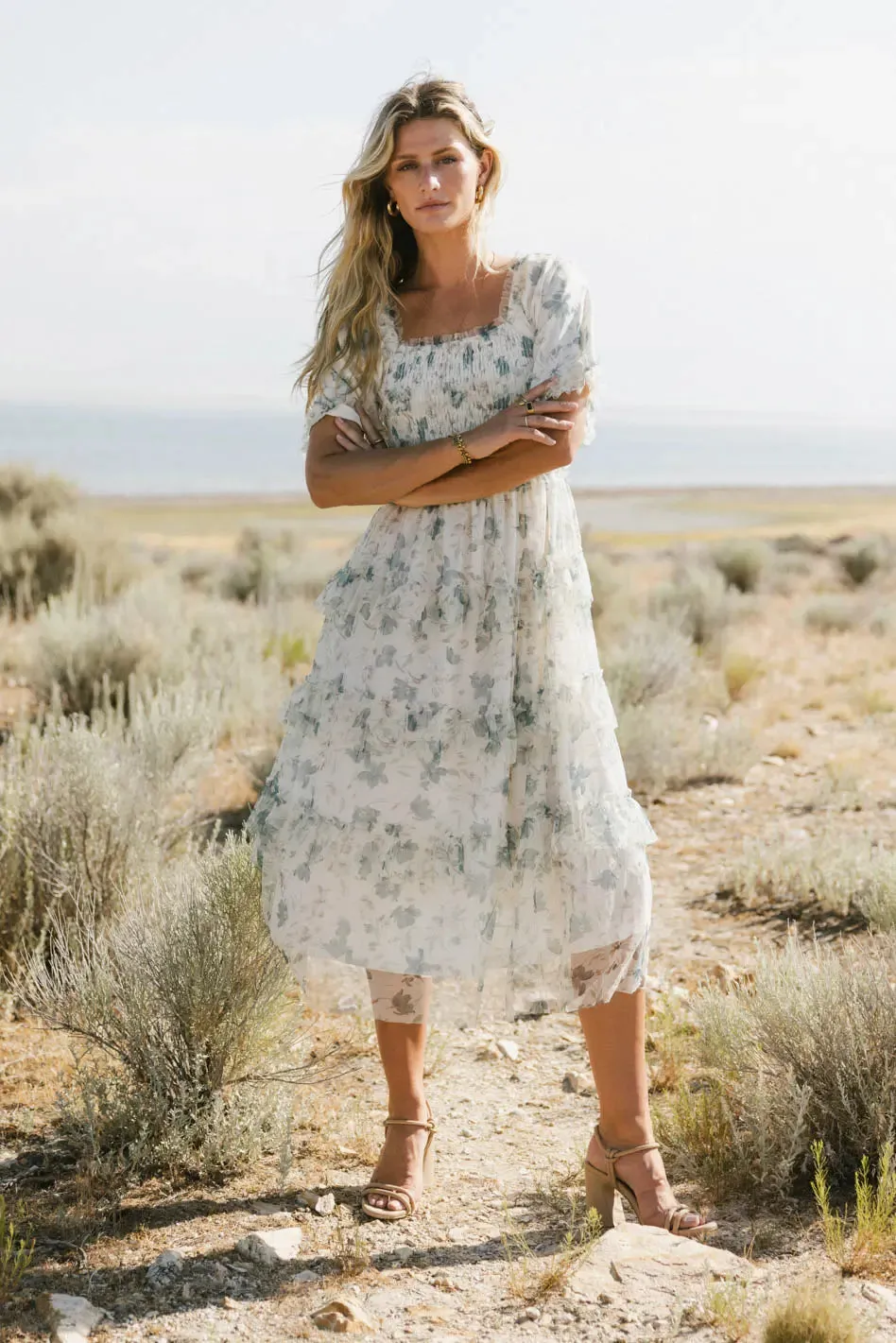 She Gets The Flowers Midi Dress - FINAL SALE sold by bohme product image thumbnail 2