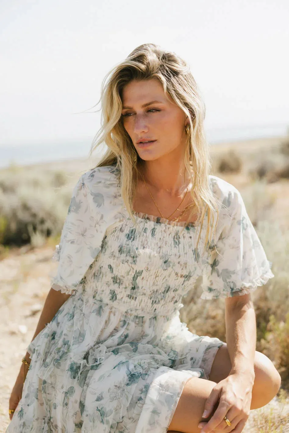 She Gets The Flowers Midi Dress - FINAL SALE sold by bohme