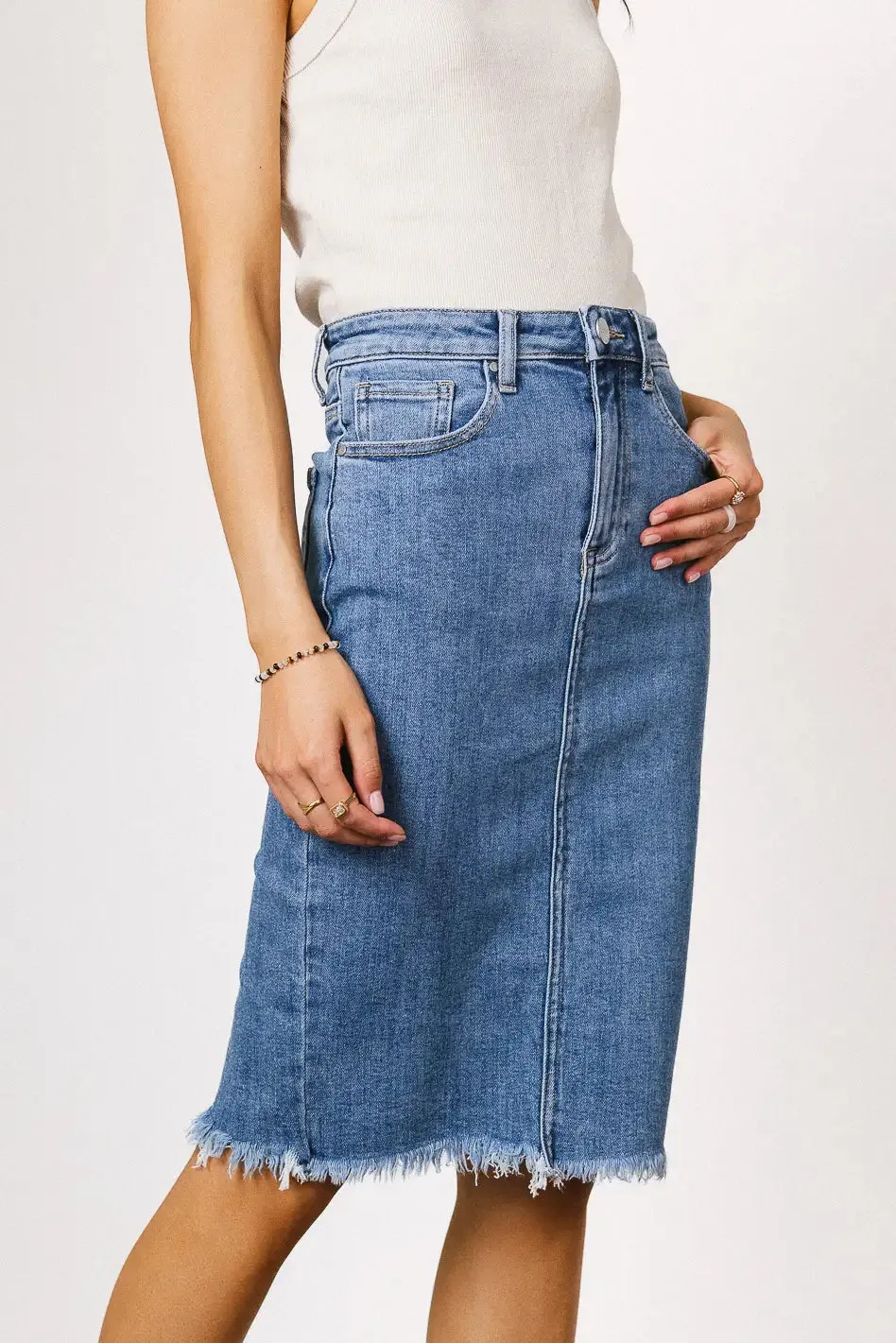 Frida Denim Midi Skirt - FINAL SALE sold by bohme