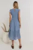 Declan Midi Dress in Blue - FINAL SALE sold by bohme