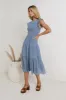 Declan Midi Dress in Blue - FINAL SALE sold by bohme
