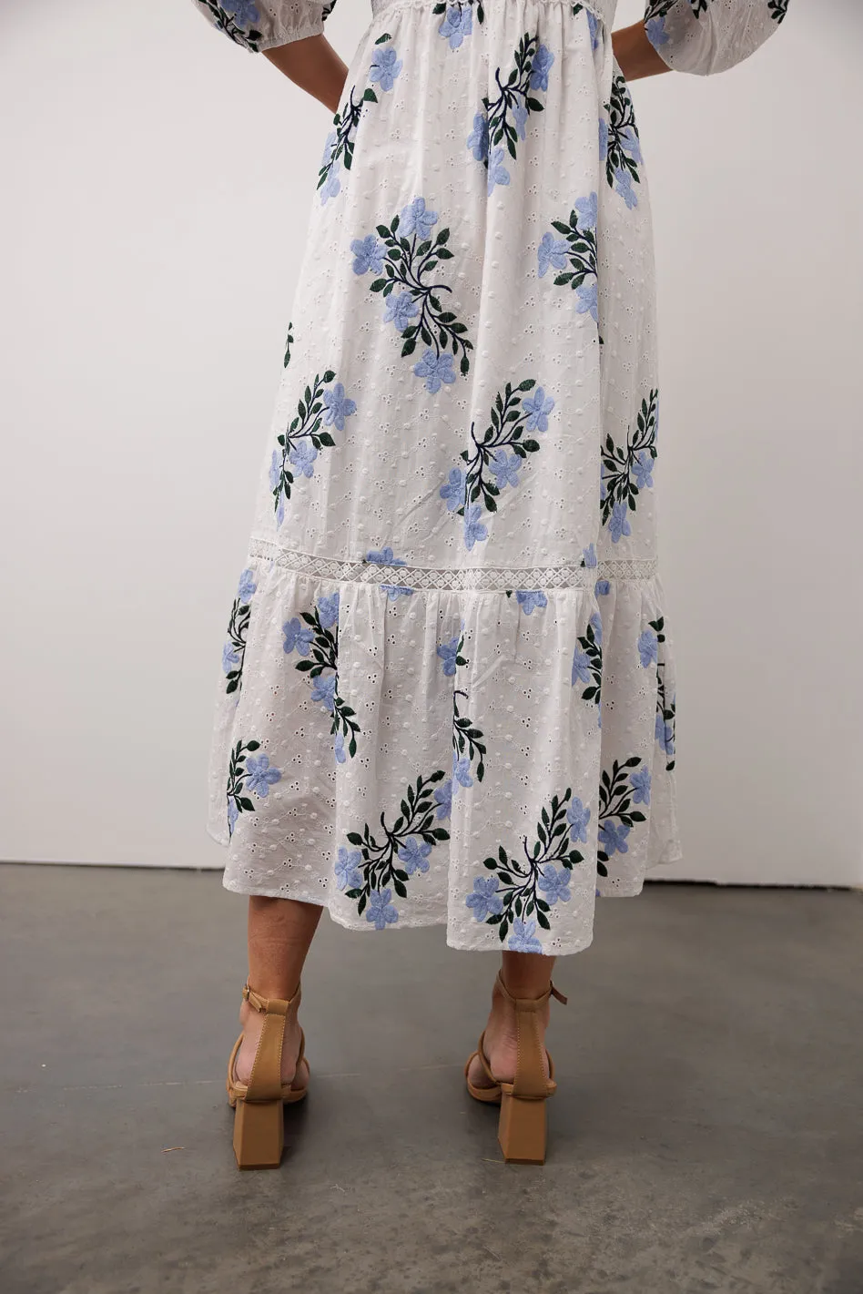 Floral Embroidered Lace Dress - FINAL SALE sold by bohme product image thumbnail 3