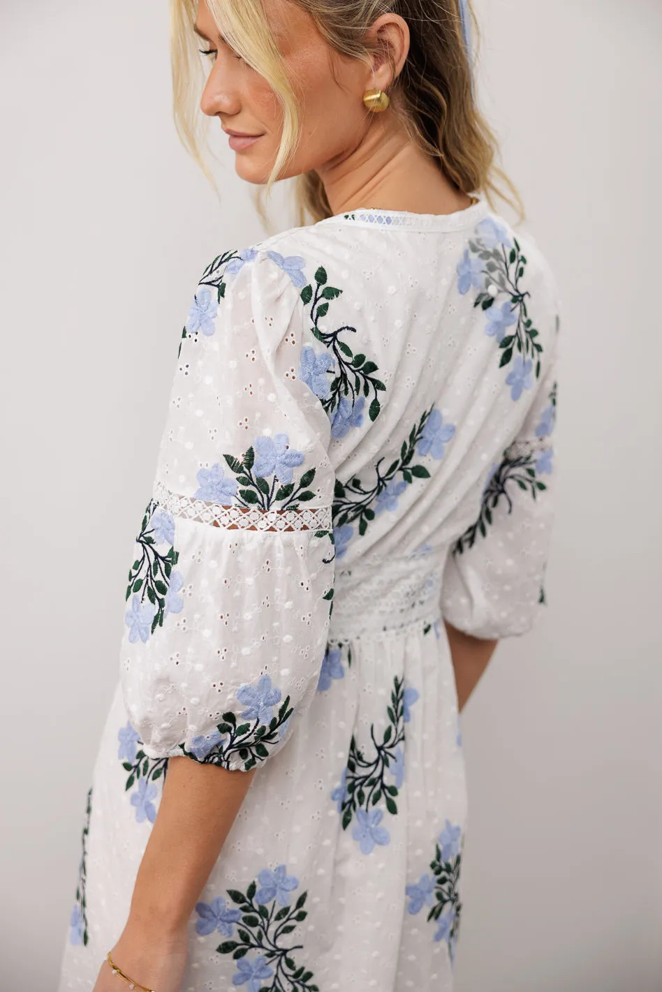 Floral Embroidered Lace Dress - FINAL SALE sold by bohme product image thumbnail 4