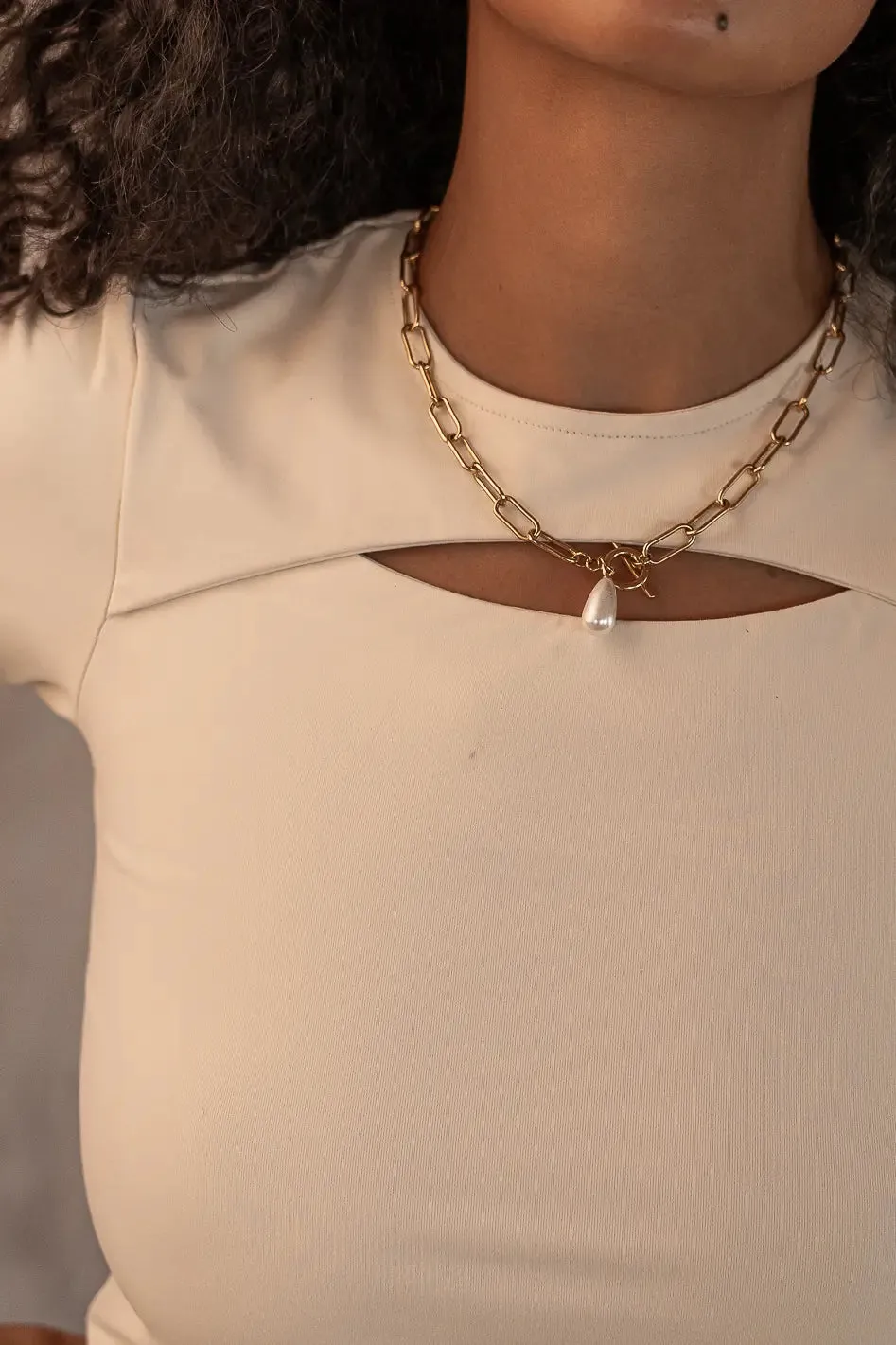 Samara Cut Out Top in Ivory - FINAL SALE sold by bohme product image thumbnail 3