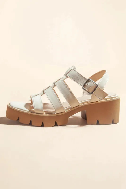 Summer Platform Sandals in Beige - FINAL SALE sold by bohme