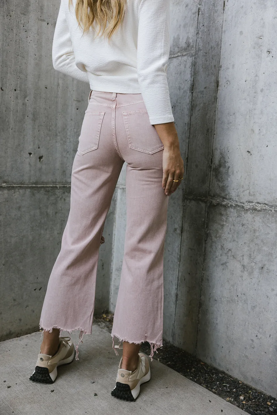Charlie Distressed Jeans in Rose - FINAL SALE sold by bohme product image thumbnail 2