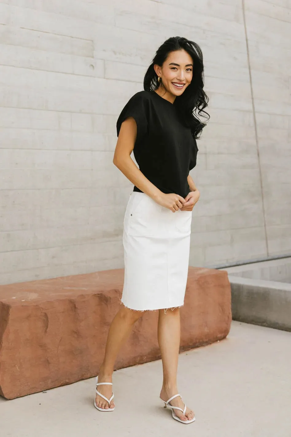 Teagan Basic Tee in Black - FINAL SALE sold by bohme product image thumbnail 3