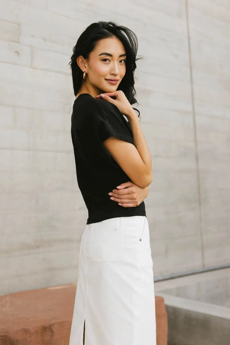 Teagan Basic Tee in Black - FINAL SALE sold by bohme product image thumbnail 5