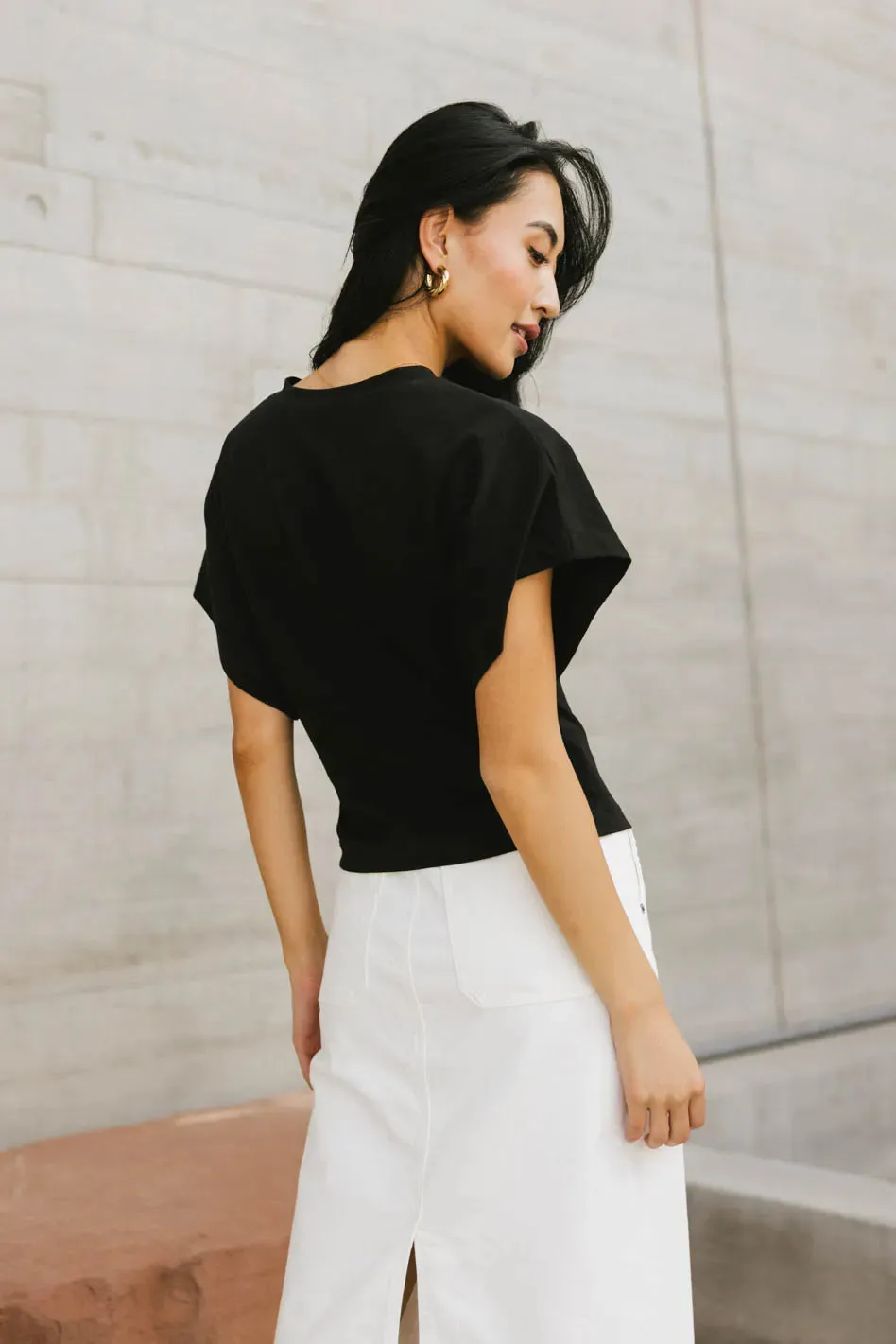 Teagan Basic Tee in Black - FINAL SALE sold by bohme product image thumbnail 2